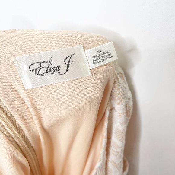 ELIZA J Midi Cold Shoulder Lace Dress - Picture 9 of 9